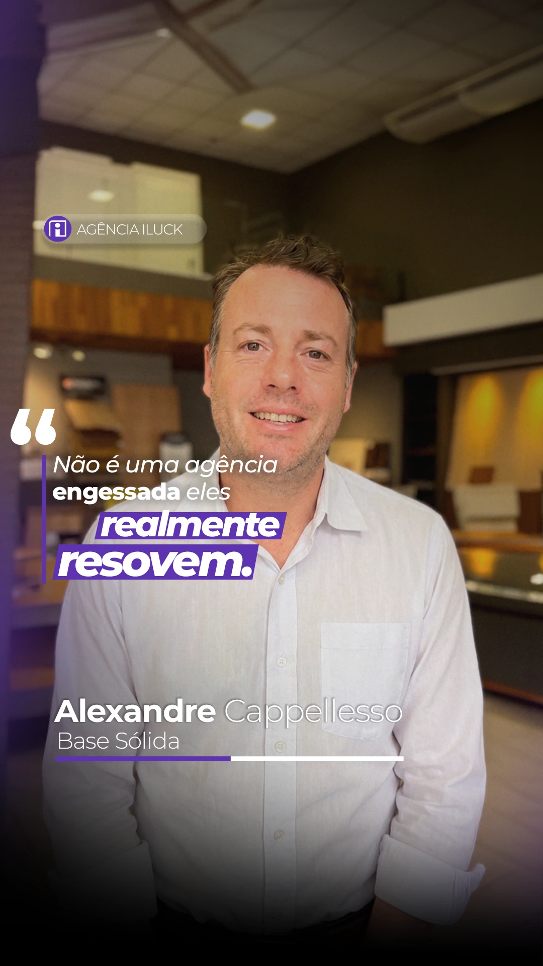 Depoimento da Base Sólida sobre os serviços de marketing digital da iLuck